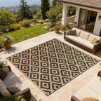 SAND MINE Reversible Mats, Plastic Straw Rug, Modern Area Rug, Large Floor Mat - Image 5