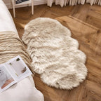 MIULEE Fluffy Area Rug 3x5 ft Faux Fur Sheepskin Rug by MIULEE