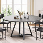Jocoevol Round Kitchen Dining Room Table Circle Dining Dinner Table - Image 5