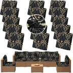 Outdoor Cushion Covers Set, Replacement by SUKAIKEQA