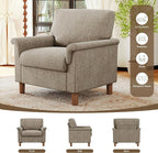 Mid Century Modern Accent Chair, Chenille Comfy Living Room Arm Chairs - Image 9