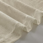 Linen Beige 72 Inch Pinch Pleated Semi Sheer Curtains 2 Panels Set W40xL72 | - Image 6
