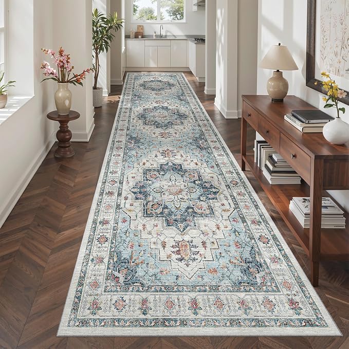 Madane Hallway Runner Rug 3x10 Washable Kitchen Runners 10ft, Soft Low-Pile - Image 3