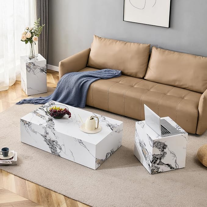 39.3'' Marble Coffee Table - Image 4