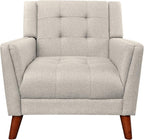 Christopher Knight Home Evelyn Mid Century Modern Fabric Arm Chair - Image 4