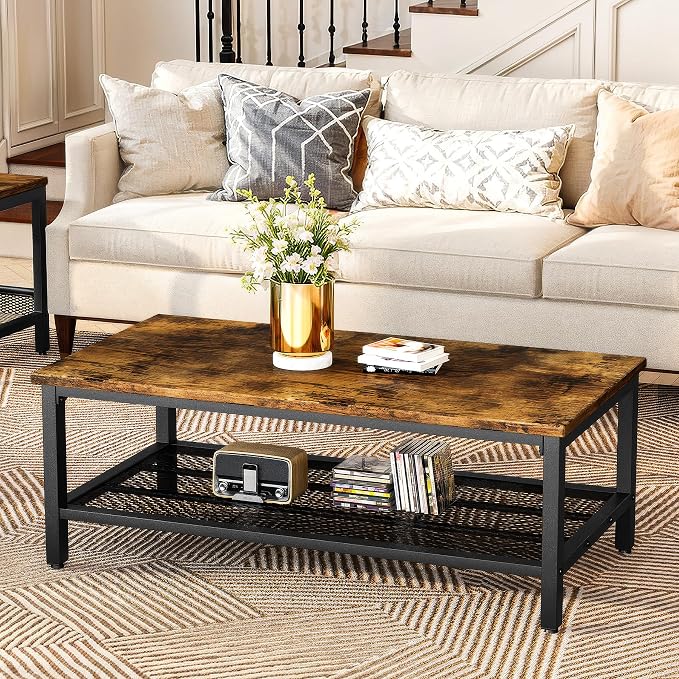 AWQM Coffee Table Industrial Coffee Table - Image 6