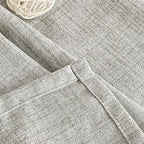 YoungsTex Dark Grey Linen Semi Sheer Curtains 42 X 63 Inch Length | Textured - Image 8