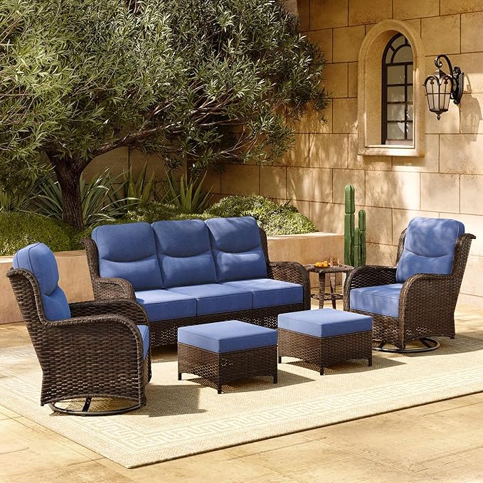 HILLGA 6-Piece Luxury Patio Furniture Set by HILLGA