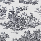 Linon Stephanie Black and White Toile Fully Upholstered Bench - Image 15