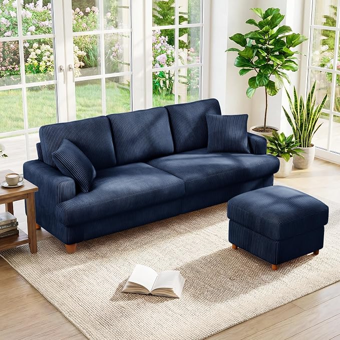 Kidirect 87in L Shaped Couch, Modular Sofa No Tool Assembly, Comfy Sectional by Kidirect