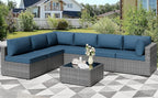 Shintenchi 7 Pieces Outdoor Patio Furniture Sets, Patio Sectional Sofa Couch by Shintenchi%7CFurnitureMadeforRealLife