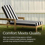 Honeycomb Outdoor Chaise Lounge Cushion - Image 3
