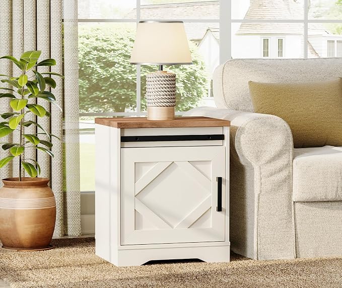WAMPAT End Table, Pedestal Side Table by WAMPAT