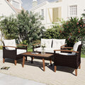 VilroCaz 4-Piece Outdoor Patio Sofa Seating Set by VilroCaz