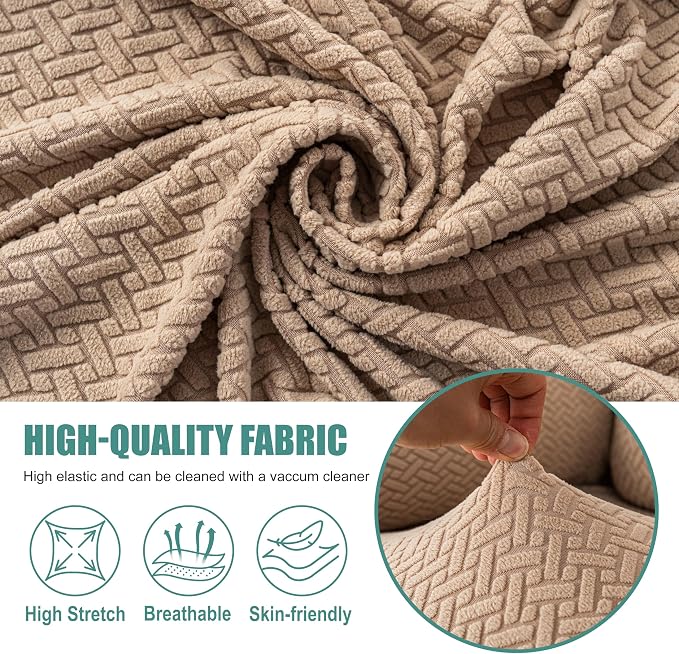Genina Recliner Chair Cover, Stretch Reclining Chair Covers, Recliner Sofa - Image 2