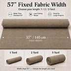 Mini Chenille Linen Blend Upholstery Fabric by the Yard, 57 Inch Wide Soft - Image 3