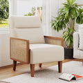 Mid Century Accent Chair, Wooden Leisure Armchair by POINTANT