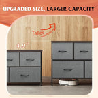 WLIVE Dresser for Bedroom with 5 Drawers, Long Storage Tower Organizer Unit - Image 8