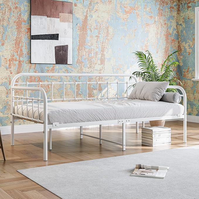 Metal Daybed Frame Twin Size by JURMERRY