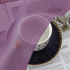 Plum Sheer Curtains 63 Inches Long 2 Panels Set, Light Filtering Voile Fimly - Image 6