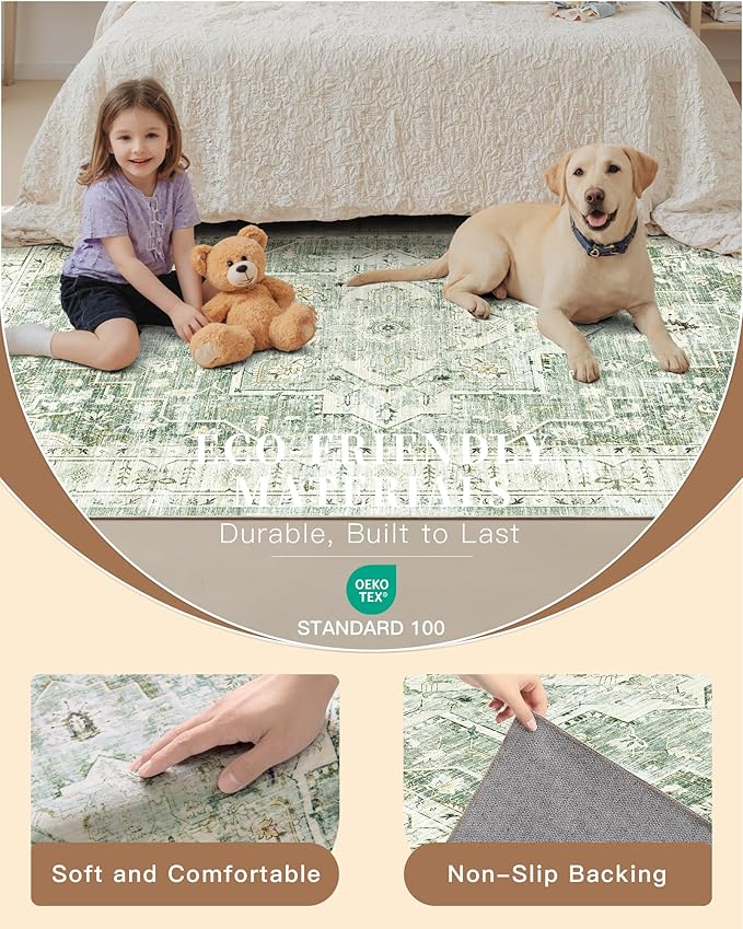 Madane Washable Runner Rug 2x6 Runners - Image 5
