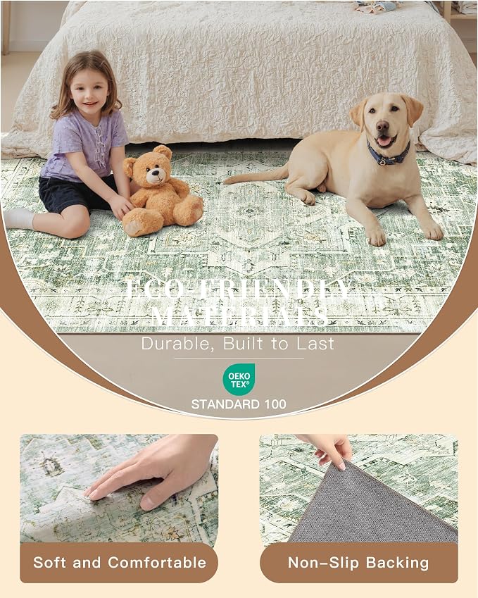 Madane Hallway Runner Rug 2x8 Washable Kitchen Rugs Non-Slip, Soft Ultra-Thin - Image 5
