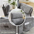 Oversized Power Recliner Chair Swivel Glider - Image 6