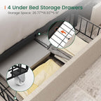LARMACE Full Size Bed Frame - Image 3
