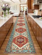 SERISSA 2'6"x16' Washable Non Slip Boho Runner Rug - Image 2