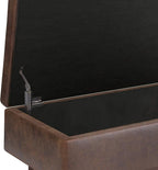 SIMPLIHOME Owen Small Rectangular Storage Ottoman - Image 7