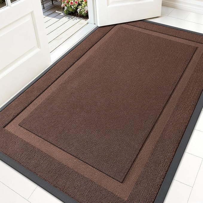 OLANLY Front Door Mat Outside 71x47, All-Season Heavy-Duty Rubber Doormat | by OLANLY