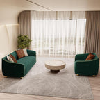 2-Piece Luxury Velvet Sofa Set for Living Room, Elegant Design Couch Set - Image 4