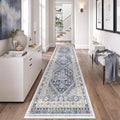 2'6 x 8' Runner Rug Non Slip, Washable Kitchen Rugs, Nursery Room, Soft Runner by Zesthome