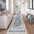 2'6 x 8' Runner Rug Non Slip, Washable Kitchen Rugs, Nursery Room, Soft Runner by Zesthome