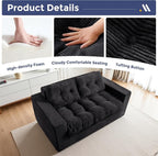 MAXYOYO Loveseat Sofa Couch, Upholstered Bean Bag Chair Cloud 2-Seat - Image 6