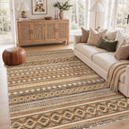 cotiled 6x9 Washable Area Rugs Living Room: Soft Lightweight Boho Rug | Stain by COTILED