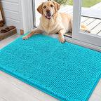 OLANLY Dog Door Mat for Muddy Paws 35x24, Super Absorbent Chenille Mud Mat | by OLANLY