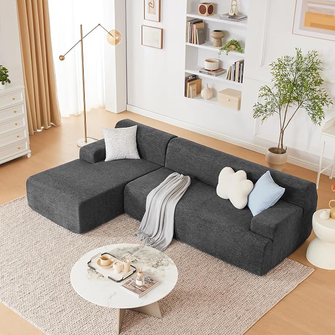 Weture 107" Modular Sectional Cloud Couch, Boneless couches Sponge sectionals - Image 8