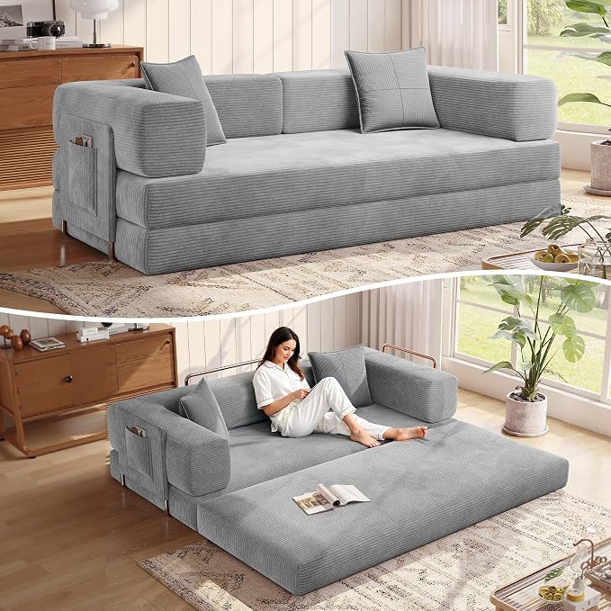 MoonSpeak 78.8''Sleeper Couch Bed by MoonSpeak