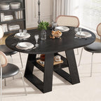 43.3in-59in Extendable Round Dining Table - Image 7