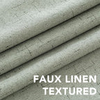 H.VERSAILTEX Linen Blackout Curtains 54 Inches Long 100% Absolutely Blackout - Image 4