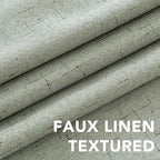 H.VERSAILTEX Linen Blackout Curtains 108 Inches Long 100% Absolutely Blackout - Image 4