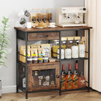 SWTYMIKI 33.31''x14.25'' Coffee Bar Cabinet by SwtyMiki-TidyHomeSweetLife