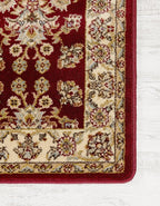 Rugs.com - Aditi Rug – 8 Ft Square Red Easy-Clean Rug – Traditional Medallion - Image 7