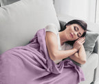 Utopia Bedding Fleece Bed Blanket California King Size Lilac | Microfiber Plush - Image 6