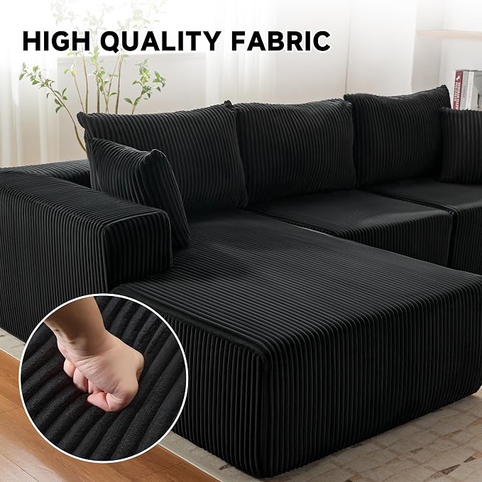 108” Modular Sectional Sofa, Cloud Sectional Couch - Image 6