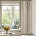 Oatmeal Beige 70 Inch Extra Wide 100% Blackout Curtain 84 Inches Long | Pinch by Twodrapes