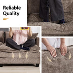 113'' V Shaped Cloud Sectional Sofa, Oversized Deep Seat Couches - Image 5
