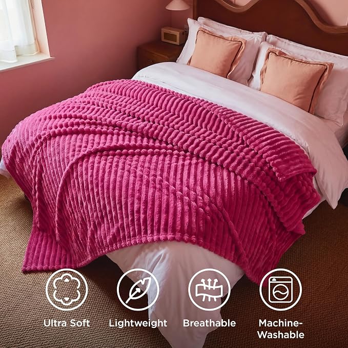 Bedsure Soft Full Size Fleece Blankets - Image 5