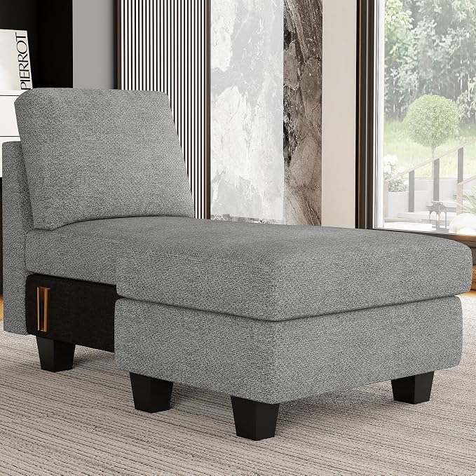 Belffin Sectional Storage Chaise Module - Image 4